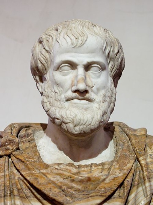 Busto del filósofo griego Aristóteles